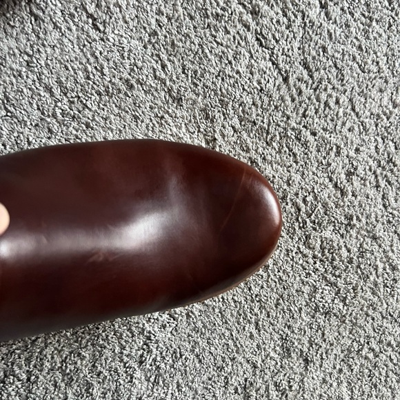 FitFlop Pilar Studded Size 9 Tan Brown Leather Platform Chunky Heel Mules Clogs - Picture 8 of 9